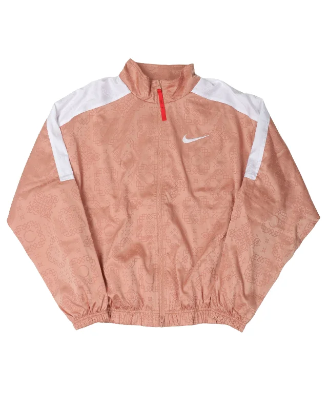 Clot Rose Gold Silk Track Jacket Satin Jacket Silk Jacket Chiffon Jacket
