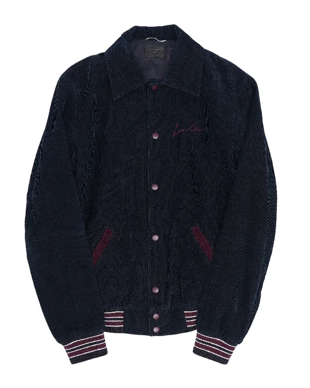 Je T'aime Corduroy Teddy Jacket Oversized Jacket Tailored Jacket Straight Jacket