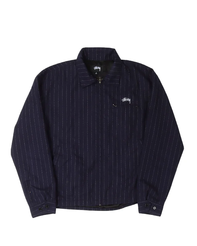 Comme des Garçons Pin Striped Bing Jacket V-Neck Jacket Boat Neck Jacket Square Neck Jacket