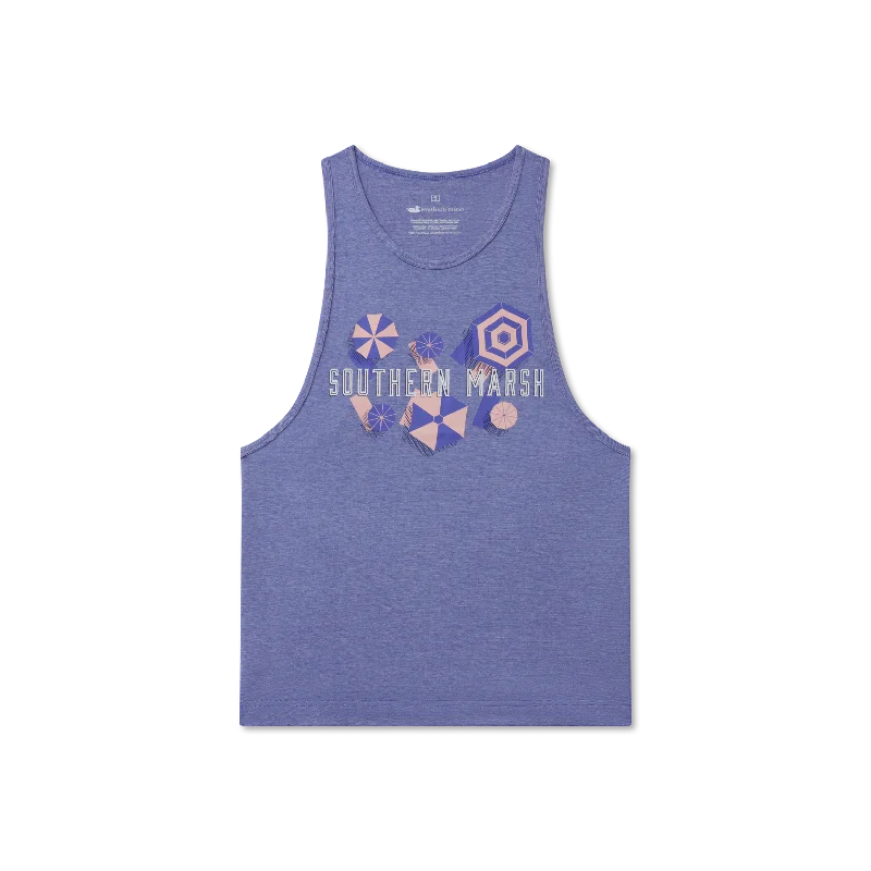 Marci Tank - Umbrellas gold tank top