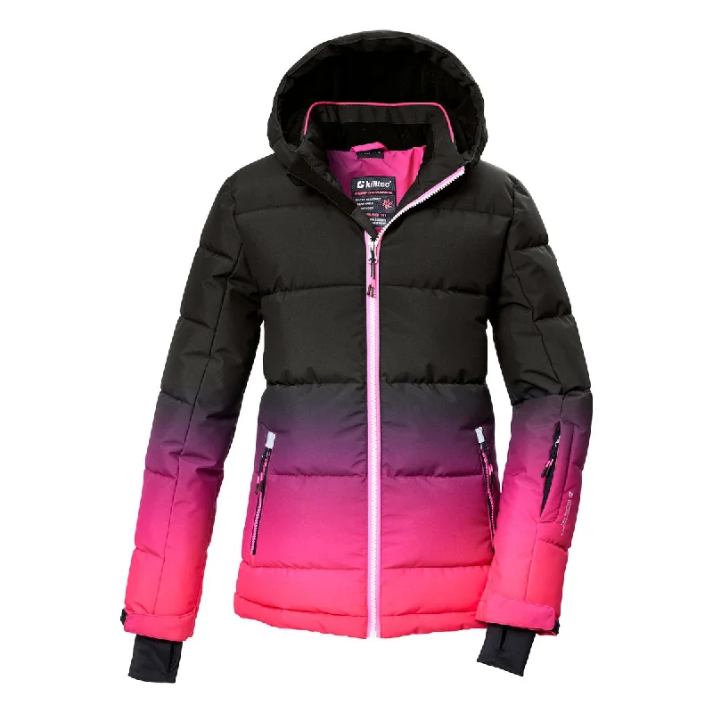 Killtec Girls KSW 330 Quilted Insulated Jacket 2025 Boat Neck Shawl Collar Notched Collar