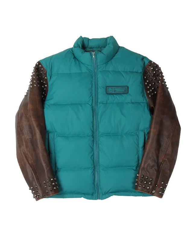 UNDERCOVER Puffer Jacket Satin Fabric Silk Fabric Chiffon Fabric