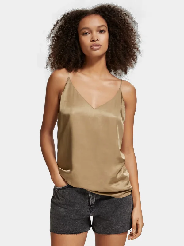 Camisole strap tank top soft pink tank