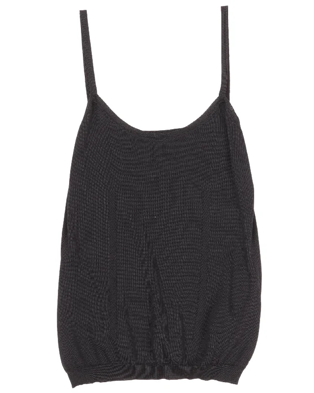 Silk Tank Top high neck tank