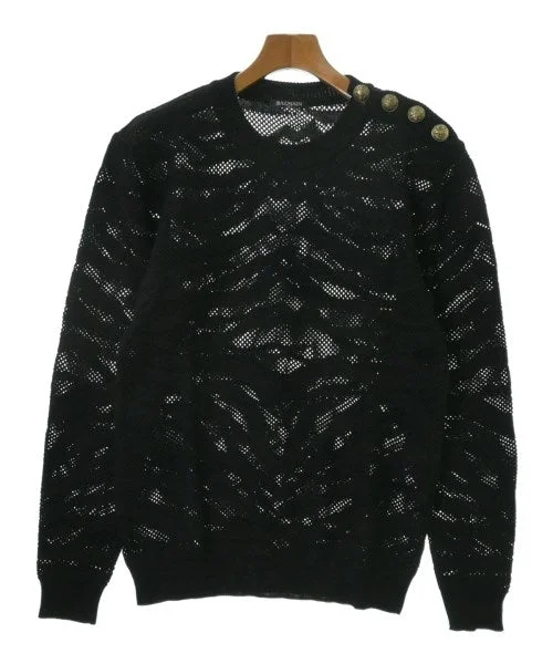 BALMAIN Sweaters Ribbed Striped Patterned