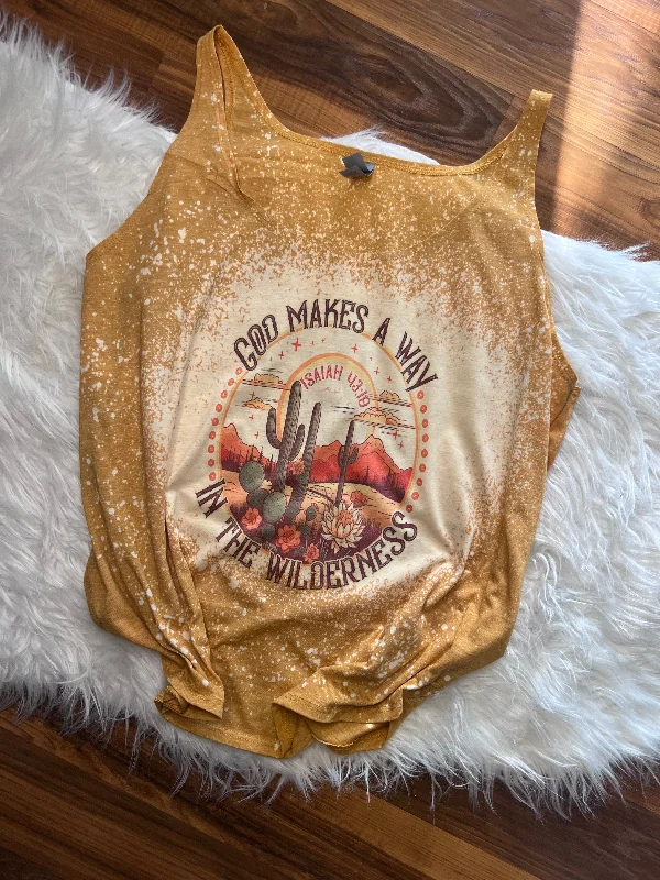 Makes a way tank top coral tank top
