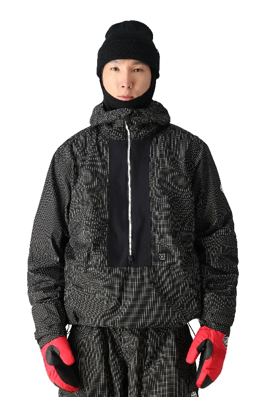 686 Ghost 2.5L Anorak Jacket 2025 Zippered Front Buttoned Front Snap Front
