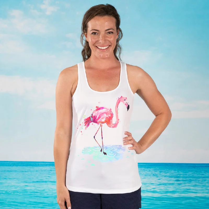 Flamingo Performance Tank Top tie dye tank