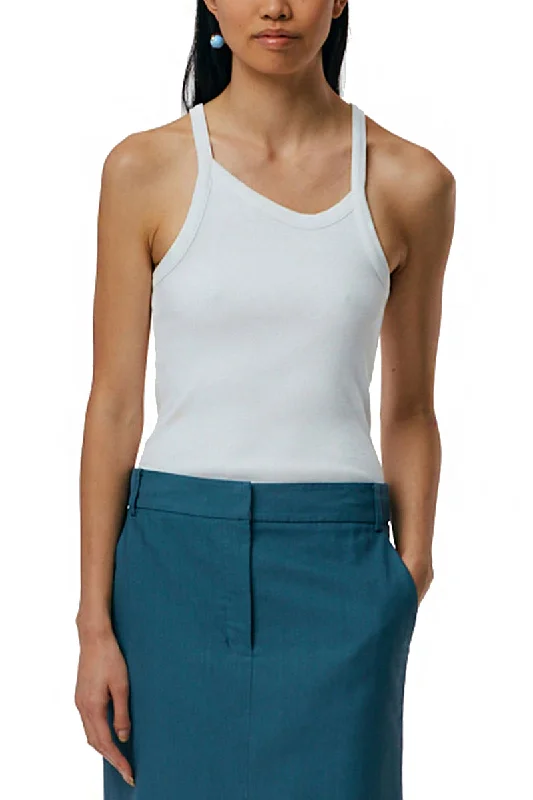 Ribbed Asymmetrical Tank playful tank top
