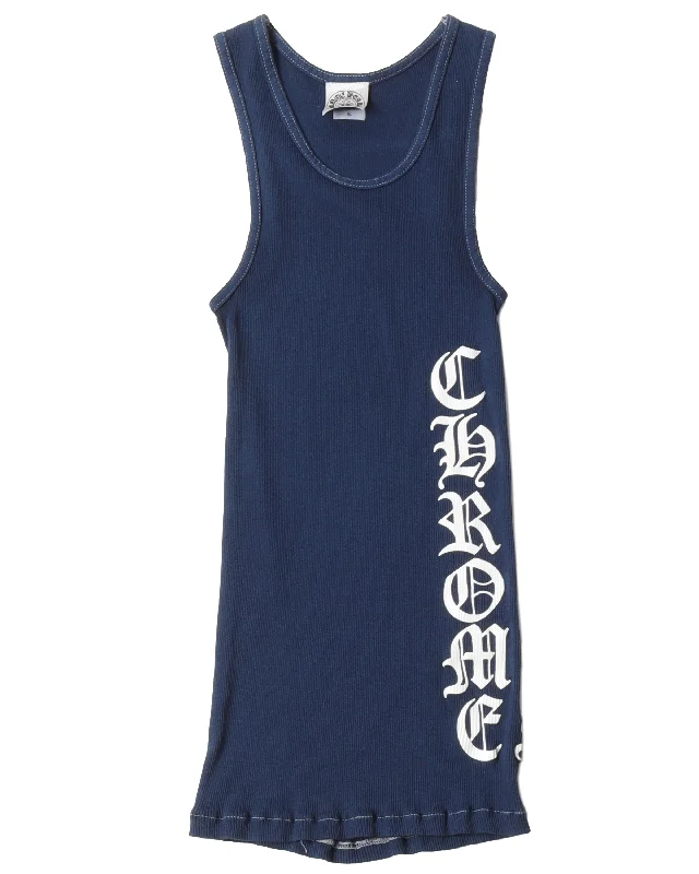 Navy Blue Tank Top athletic tank top