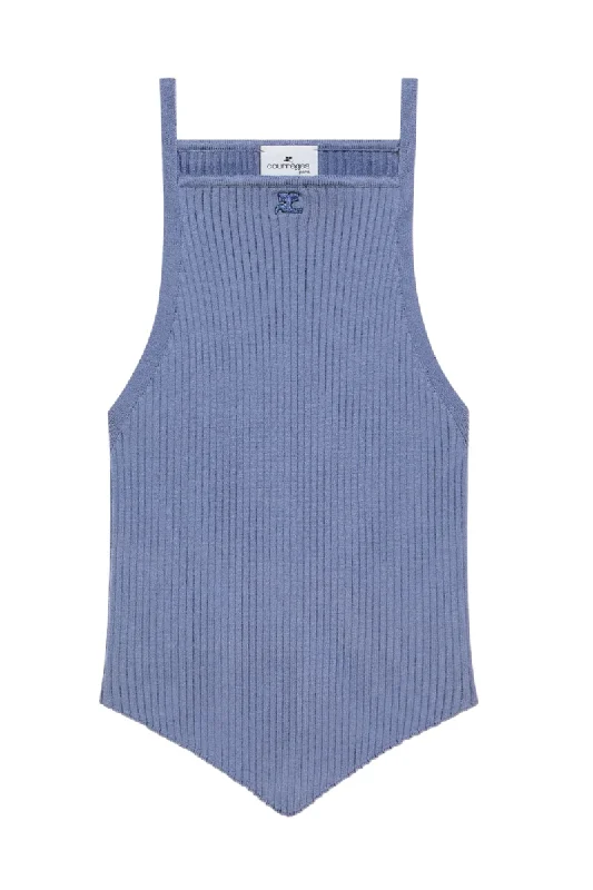 Pointy Rib Knit Tank cute tank top