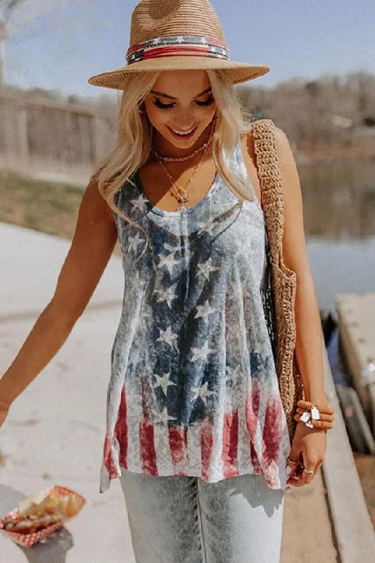 4th of July Tanks lime green tank
