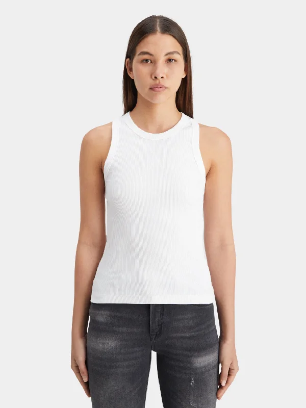 Slim fit racer tank soft tank top