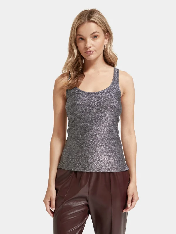 Glitter tank top cozy tank top