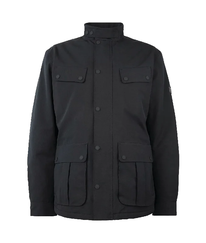 Tourer Duke Waterproof Jacket - Black Chenille Fabric Brocade Fabric Lace Fabric