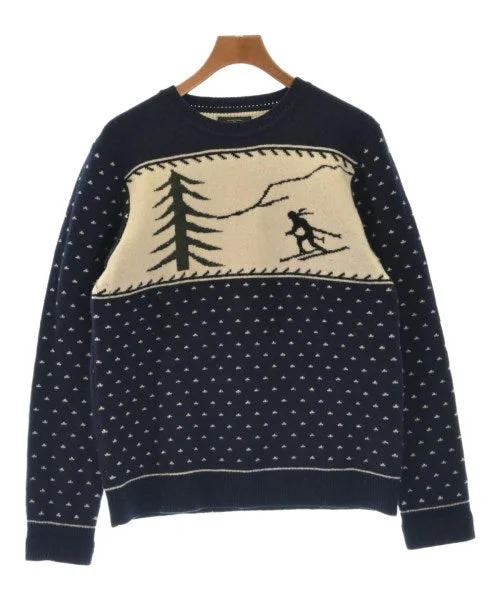 BEAMS PLUS Sweaters Mesh Fabric Canvas Fabric Denim Fabric