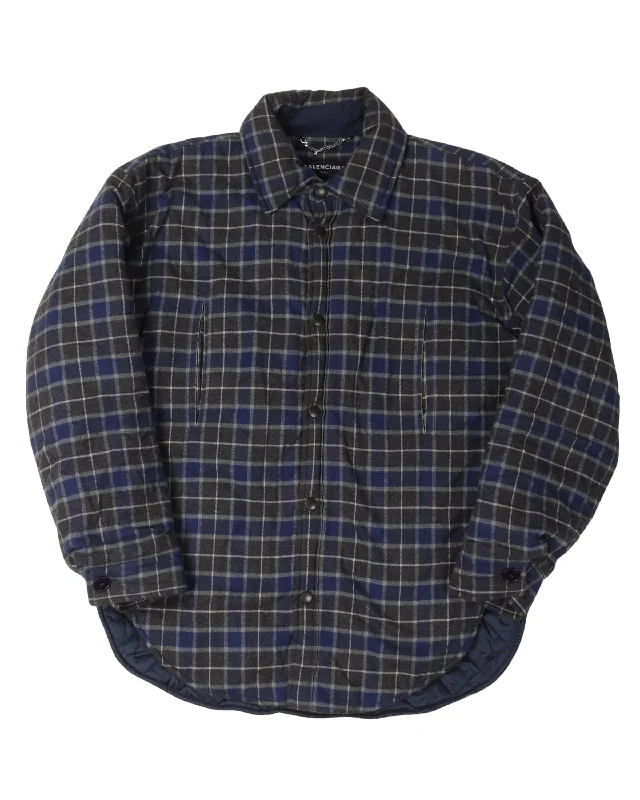 FW17 Quilted Padded Flannel Jacket Mesh Jacket Canvas Jacket Denim Jacket