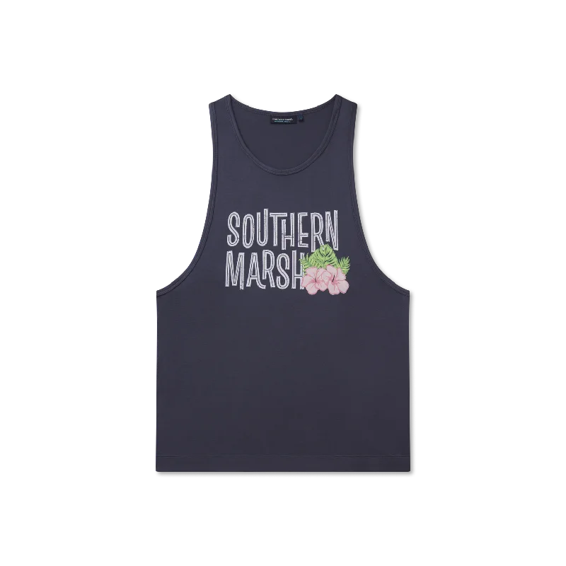 MarshLUX Performance Tank - Aloha sage tank top