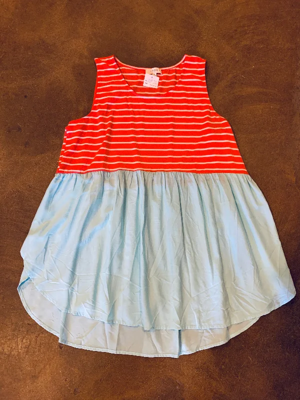 Coral Summer Tank crossback tank top