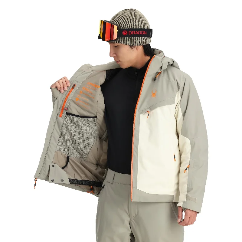 Spyder Copper Insulated Jacket 2025 Front Pockets Side Pockets Patch Pockets