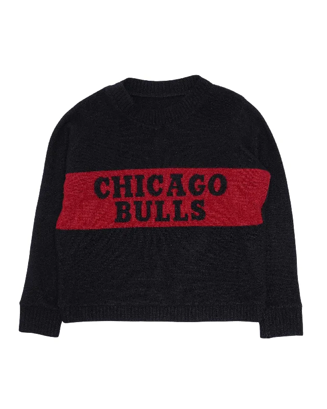 NBA Cashmere Chicago Bulls Sweater Glossy Satin Silk