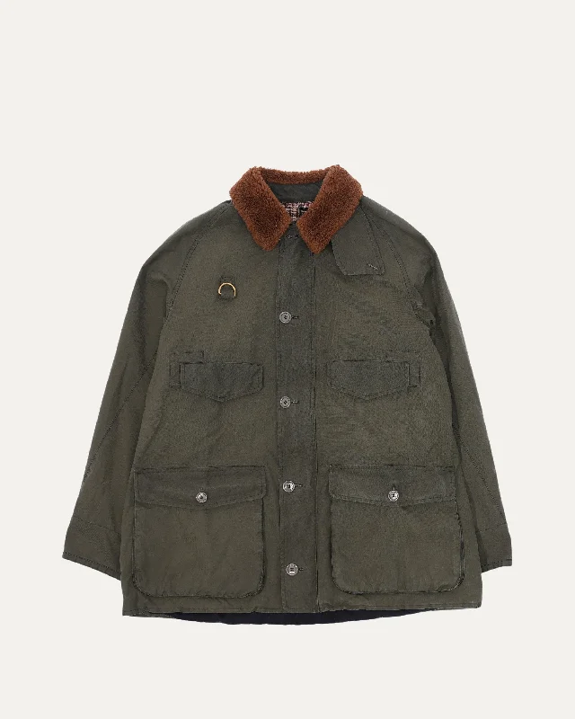 Shearling Collar Military Jacket Mesh Jacket Canvas Jacket Denim Jacket