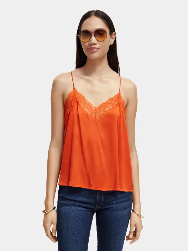 Camisole strap tank top cropped tank top