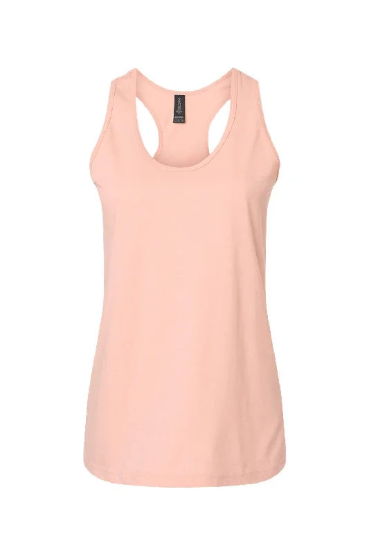 Gildan Womens Softstyle CVC Racerback Tank Top - Dusty Rose Pink - NEW