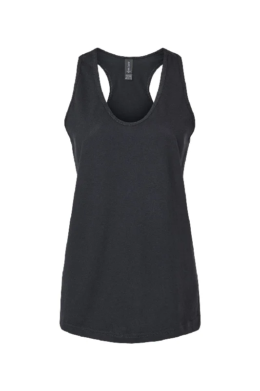 Gildan Womens Softstyle CVC Racerback Tank Top - Pitch Black - NEW