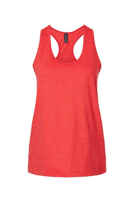 Gildan Womens Softstyle CVC Racerback Tank Top - Red Mist - NEW