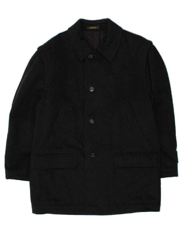 MARTENS Womens Overcoat UK 14 Large Black Nylon